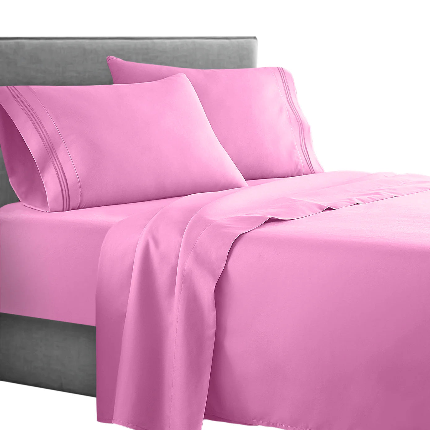 Full 1800 Thread count soft feel bed sheet set
