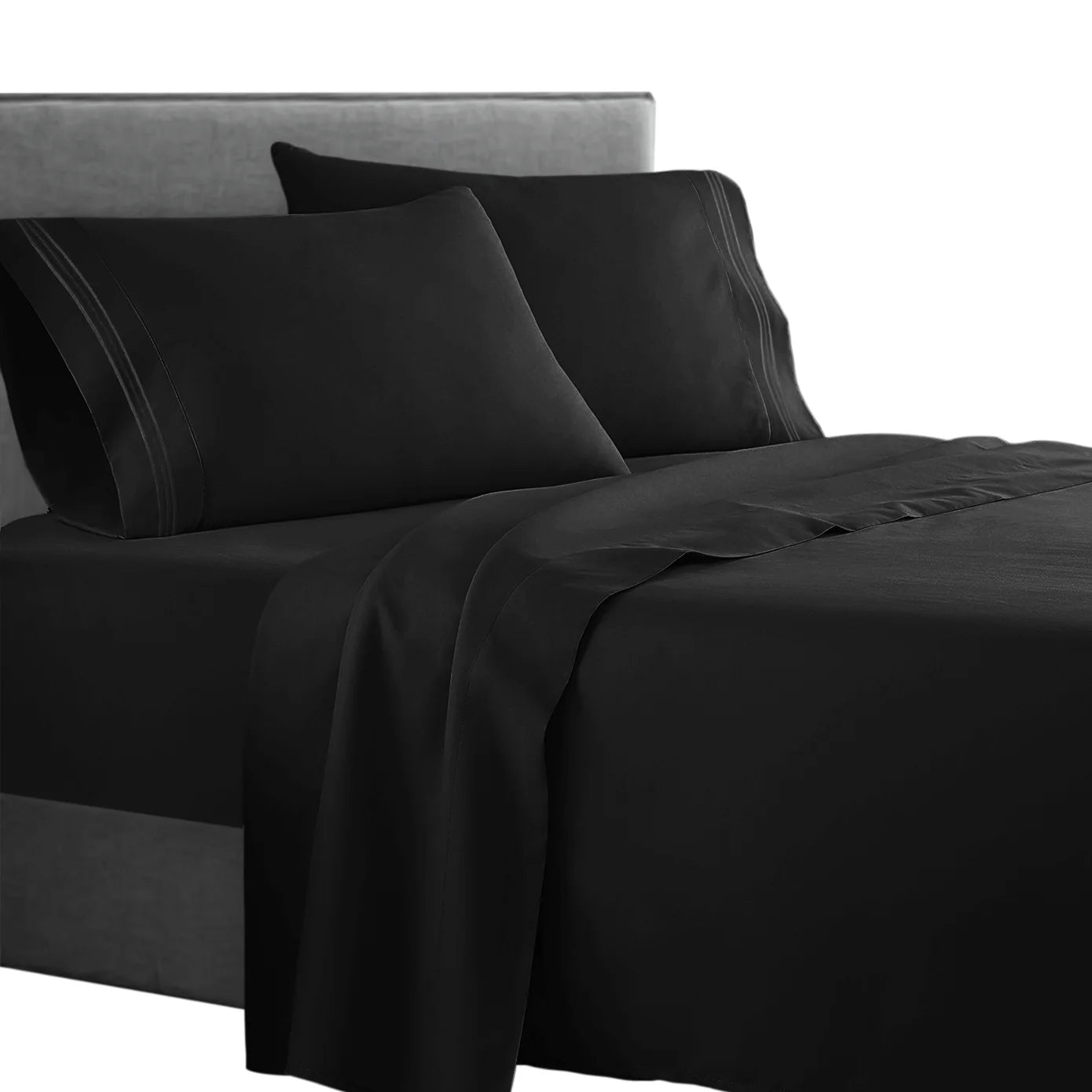 Full 1800 Thread count soft feel bed sheet set