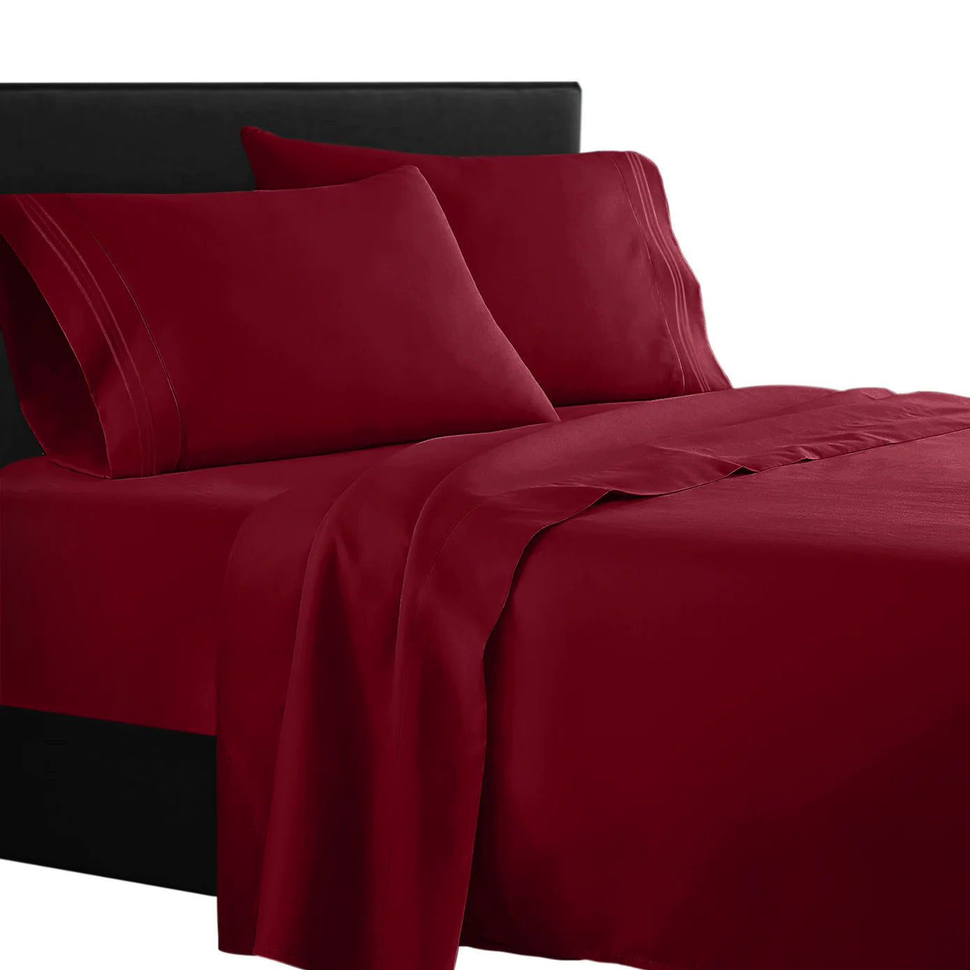 Full 1800 Thread count soft feel bed sheet set