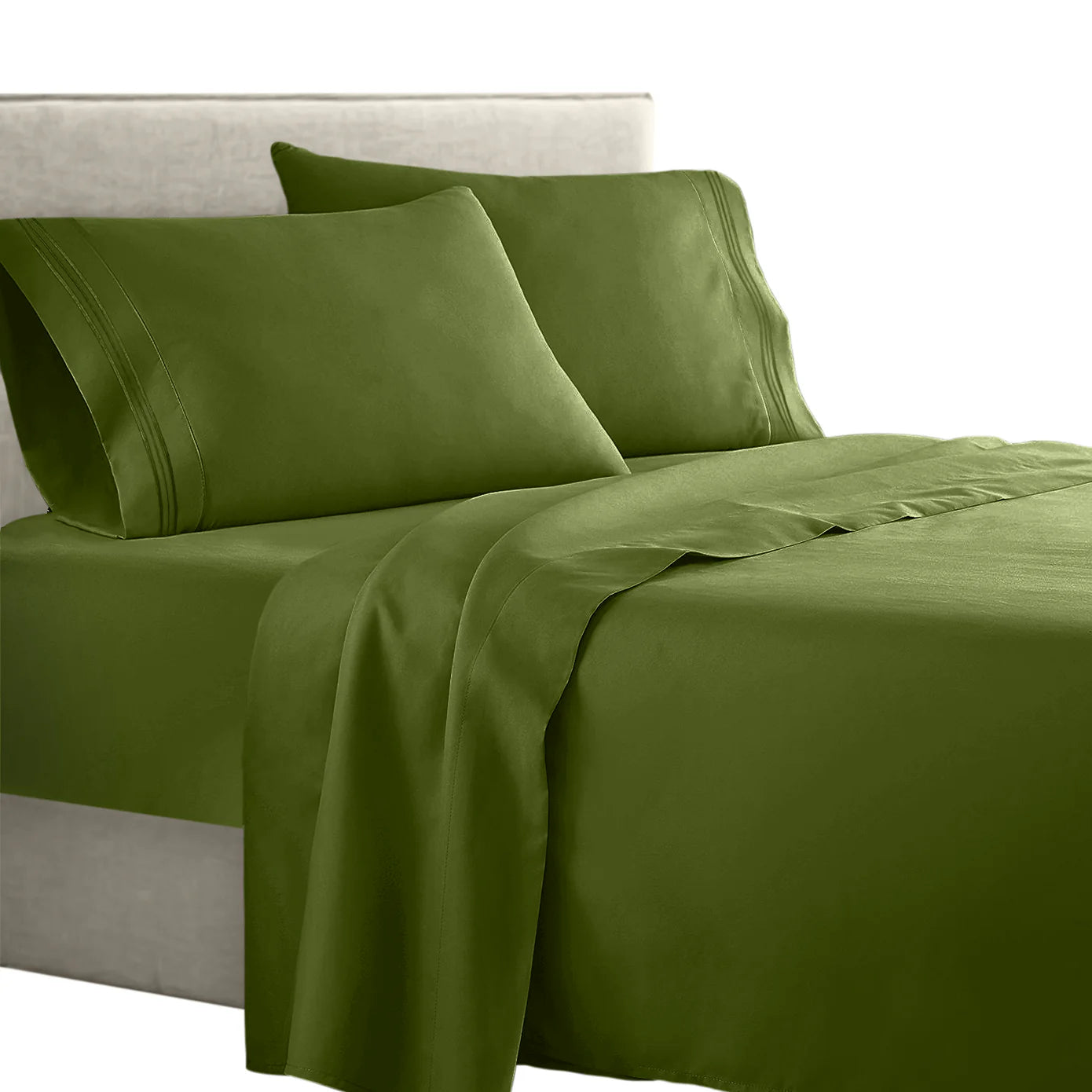 Full 1800 Thread count soft feel bed sheet set