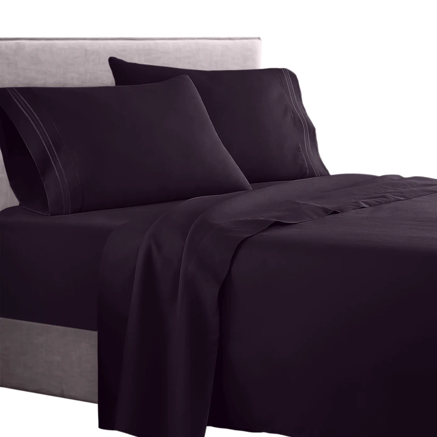 Full 1800 Thread count soft feel bed sheet set