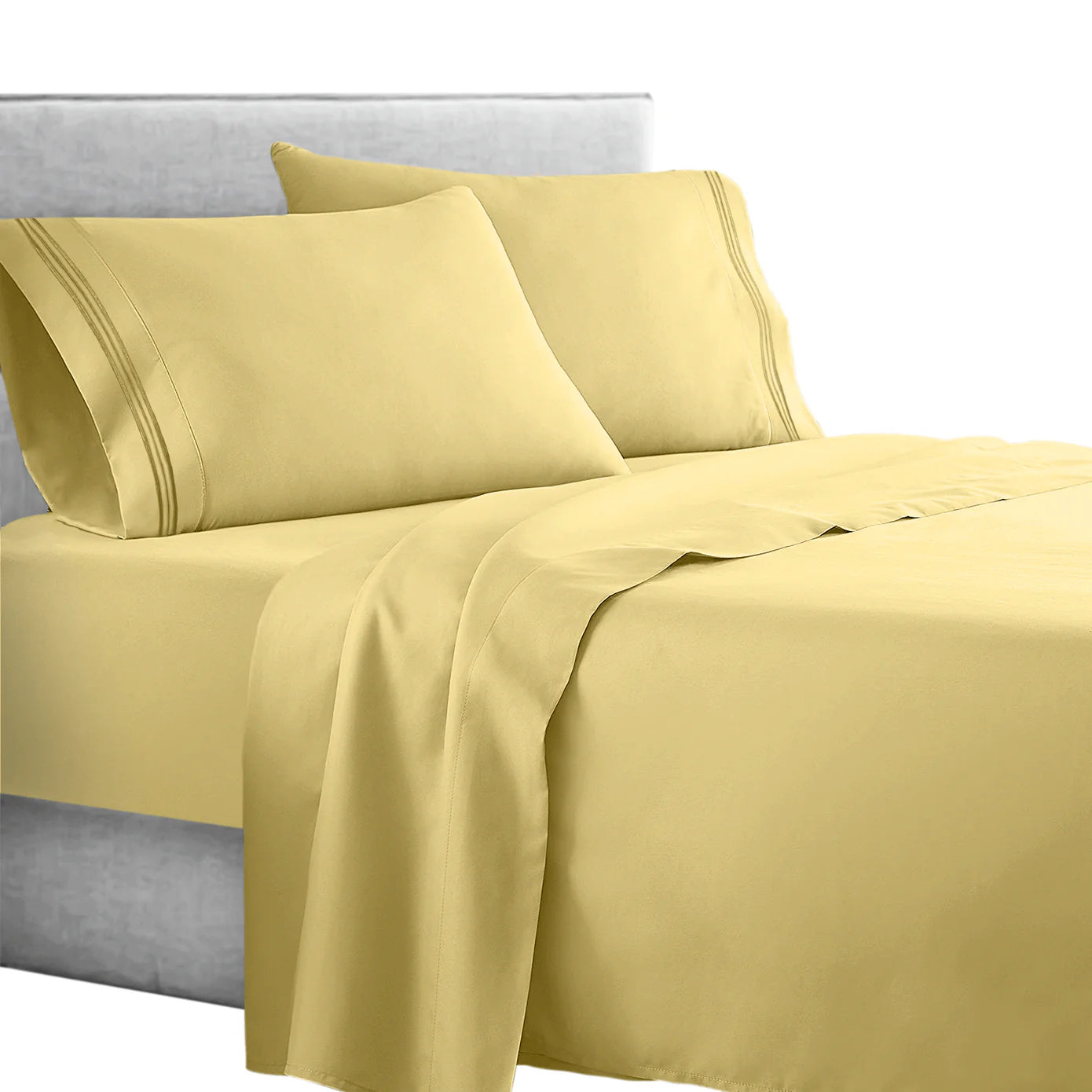 Full 1800 Thread count soft feel bed sheet set