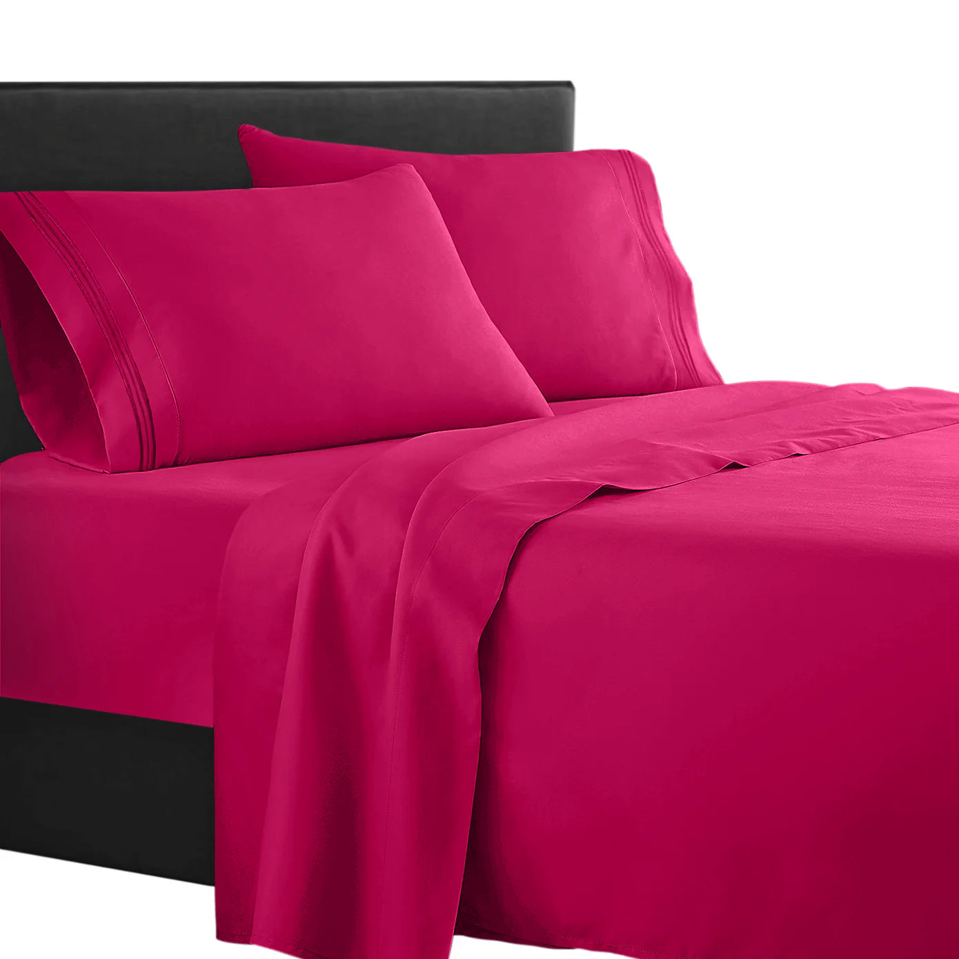 Full 1800 Thread count soft feel bed sheet set