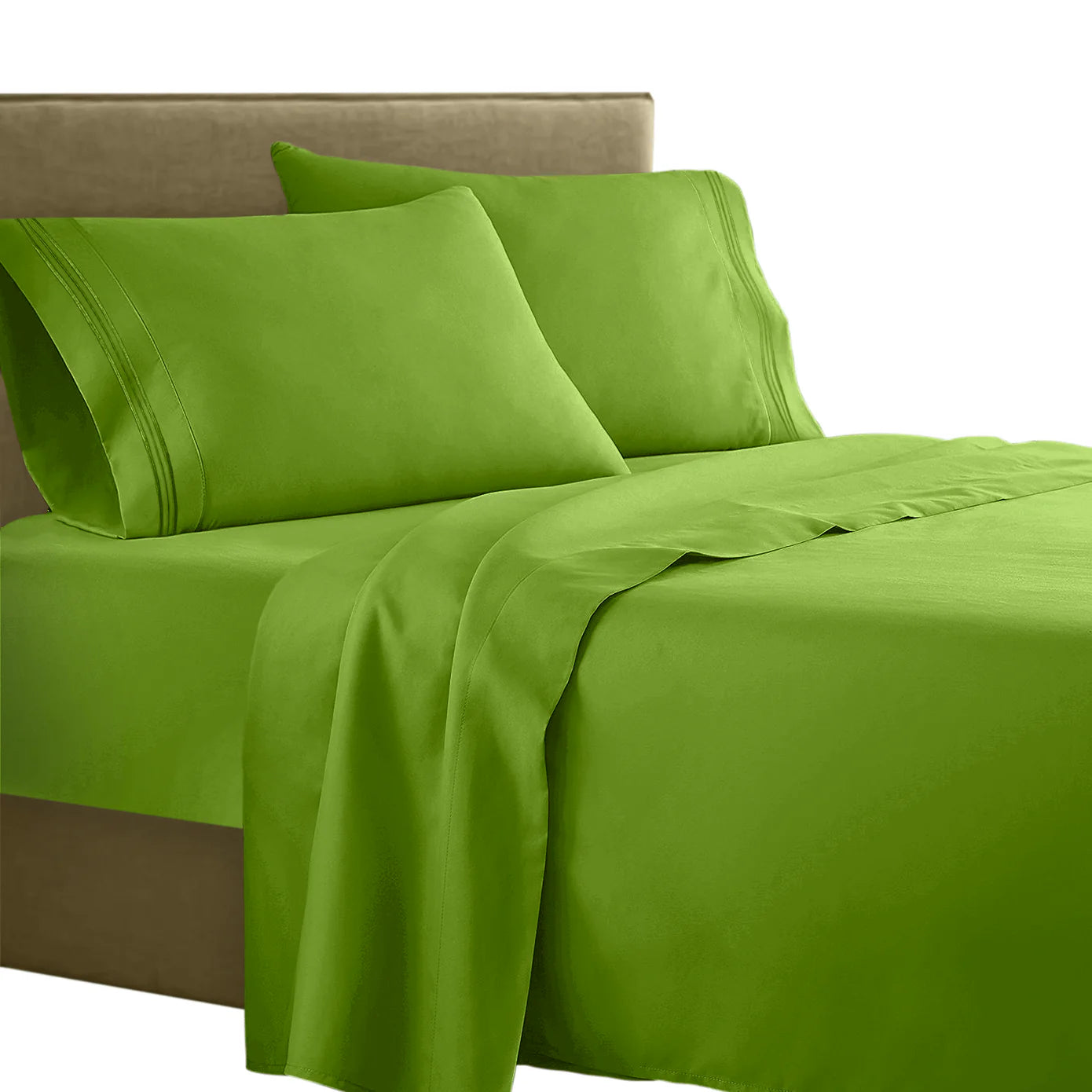Full 1800 Thread count soft feel bed sheet set