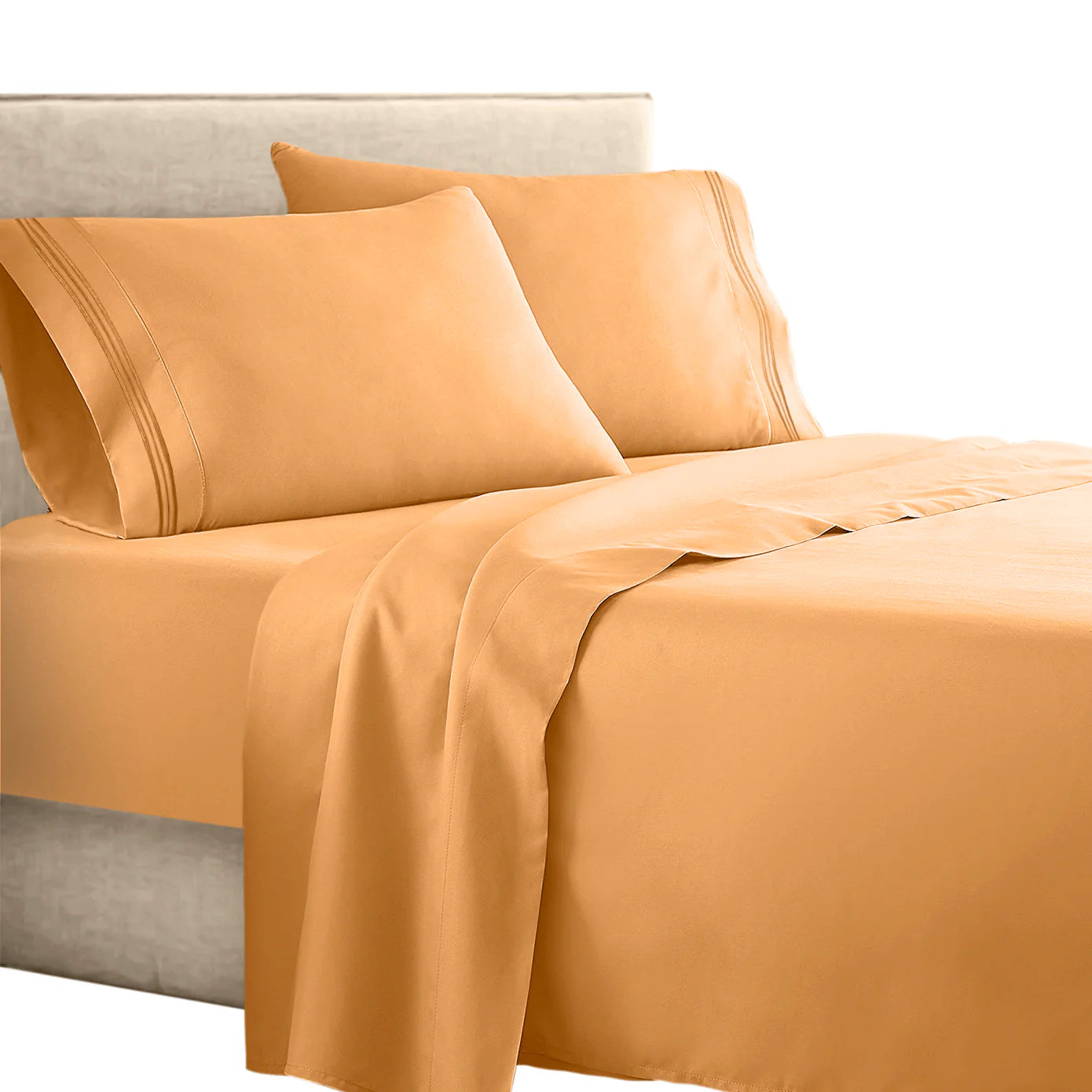 Full 1800 Thread count soft feel bed sheet set